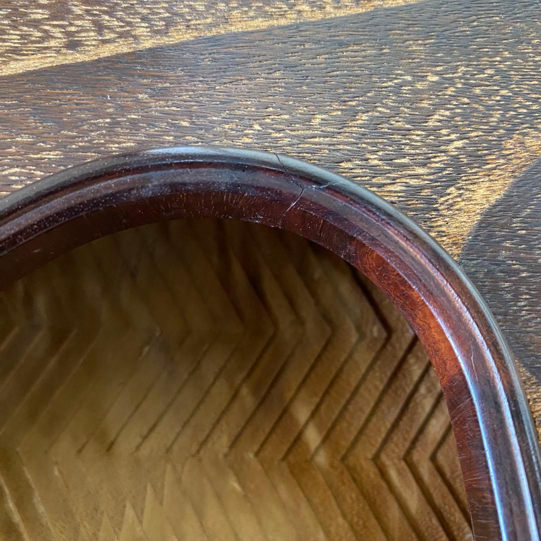 お琴　和楽器　くり甲　綾杉彫　【直接引き取り可能】 【送料込み条件有り】専用台付