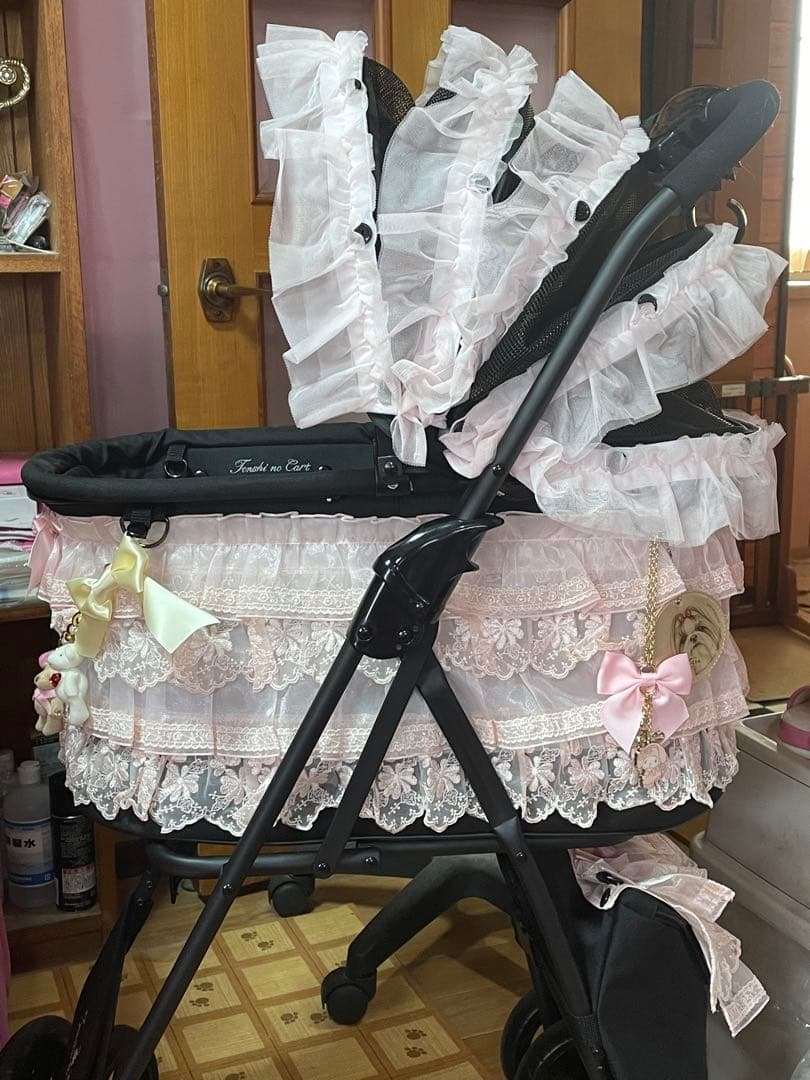 天使のカート×きゃんナナ　ラブリーレースカバー　ピンク Ｍサイズ