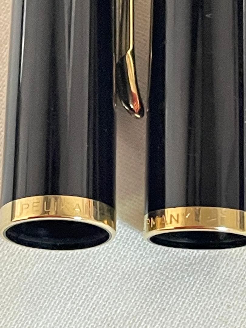 ペリカン　スーべレーン万年筆M400ボールペン　緑縞　2本セット