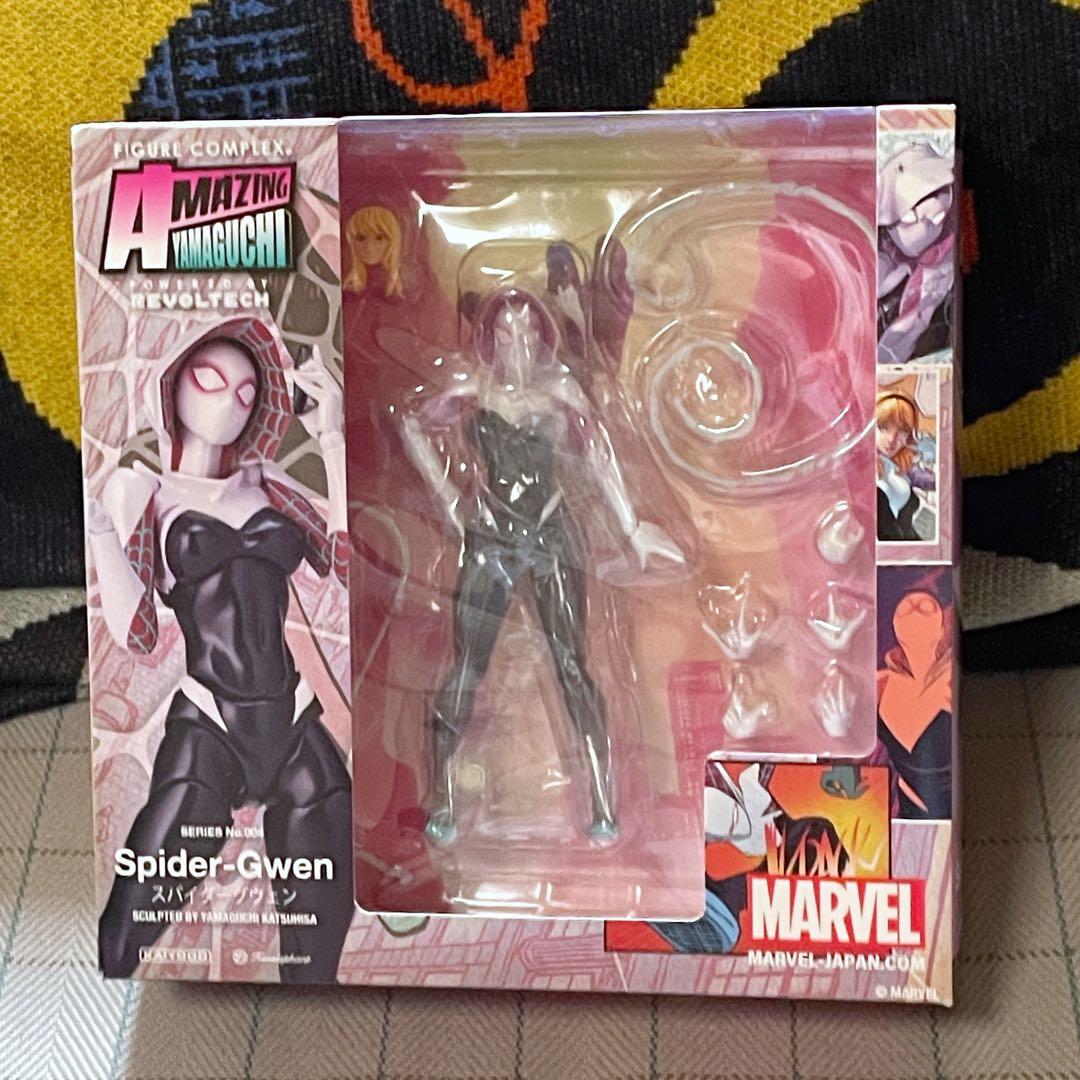 スパイダーグウェン 塗装済みアクションフィギュア リボルテック 海洋堂