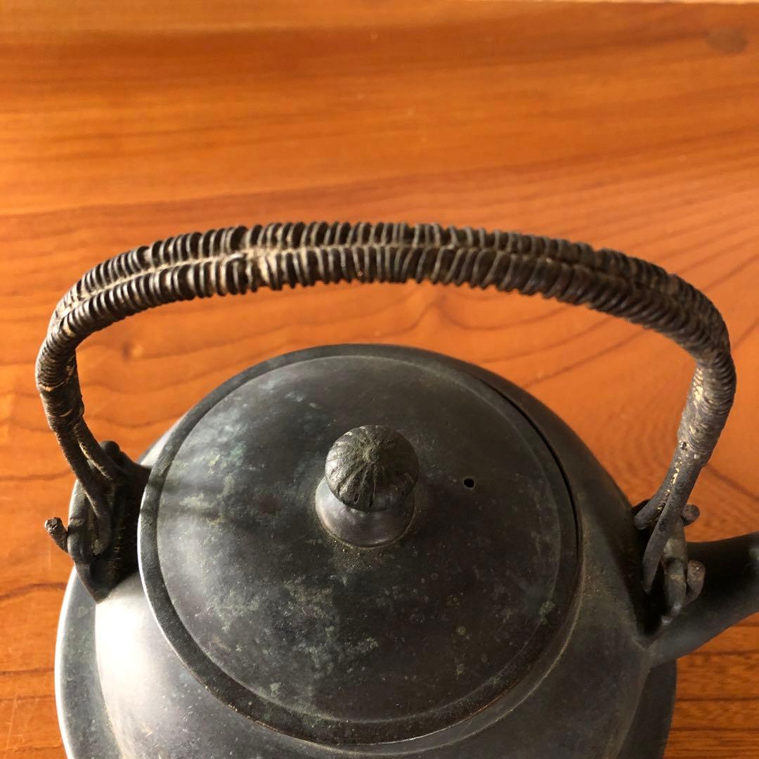 蔵にあった小振りの銅製湯沸かし釜