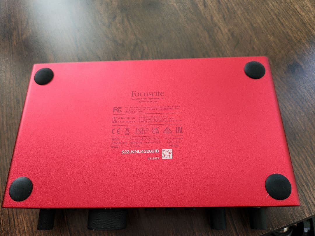Focusrite Scarlett 2i2(gen.4) 【未使用】