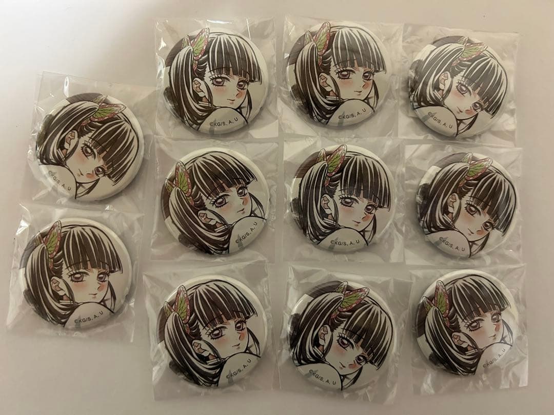 鬼滅の刃 WEBSHOPくじ 栗花落カナヲ E賞 44mm缶バッジ 11点