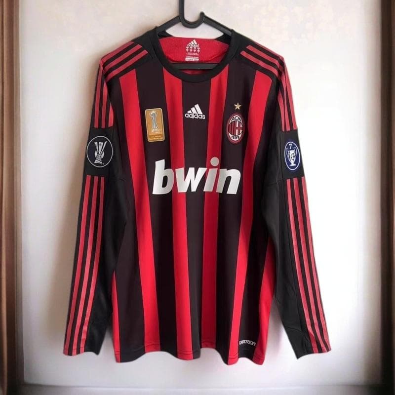 08-09 ACミラン RONALDINHO 80番 長袖 シャツ