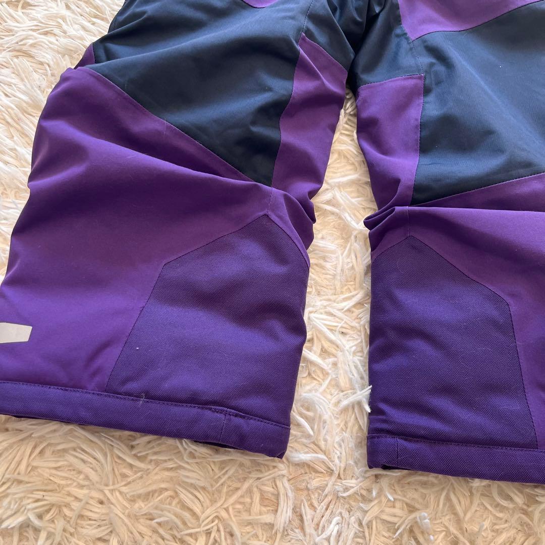 patagonia 子供用スキーオーバーオール 4T 紫/黒