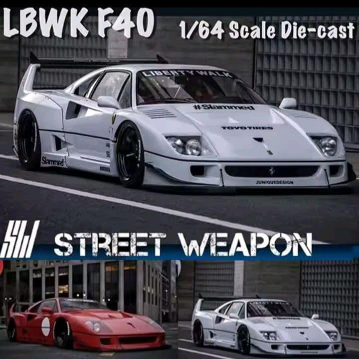 ■1/64【LBWK F40 STREET　WARRIOR】RED➕WHITE