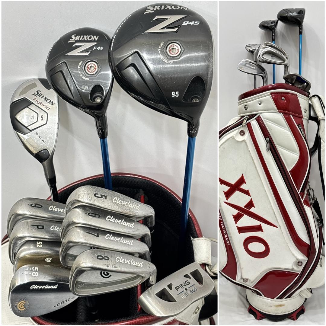 メンズ右利き初心者用　スリクソン　クリーブランド　ゴルフクラブセット　W2576