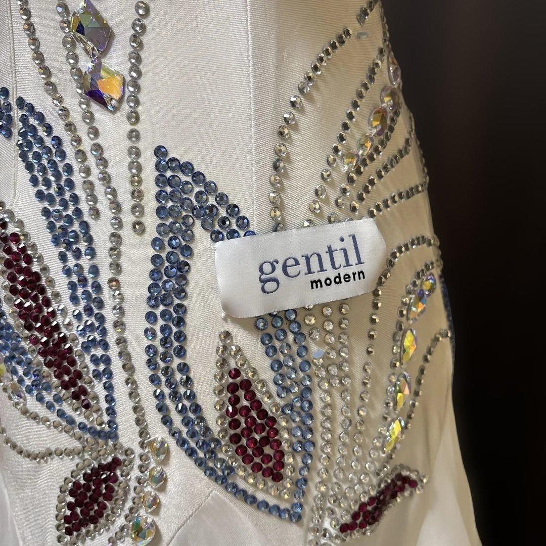 社交ダンス　白　ドレス　競技会　パーティー　トライアル　ジャンテイ