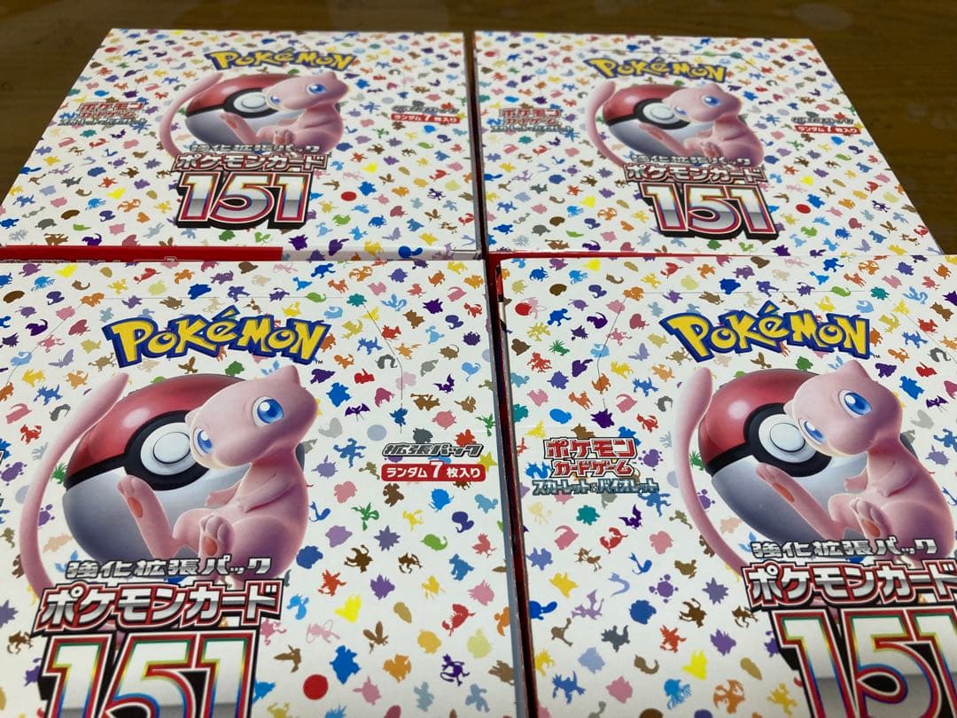 ポケモンカード151 box （4box） シュリンクなし