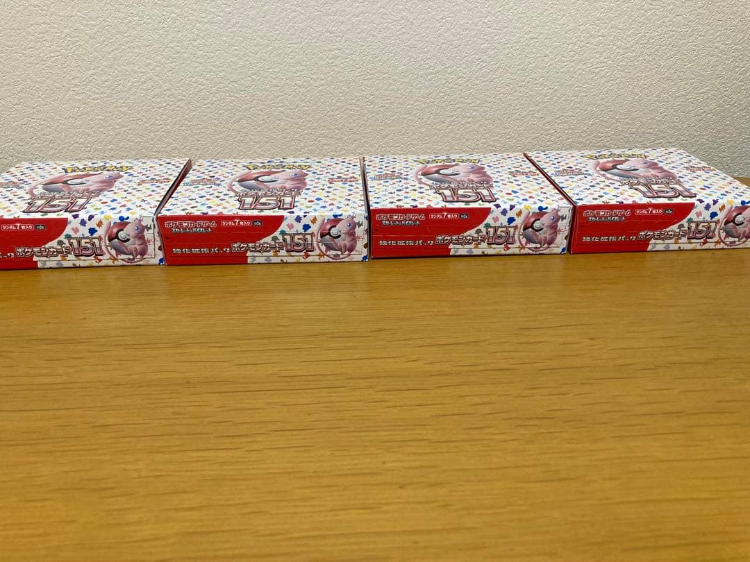 ポケモンカード151 box （4box） シュリンクなし