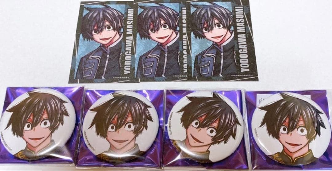 桃源暗鬼 淀川真澄 コミケ C107 缶バッジ キャラカード