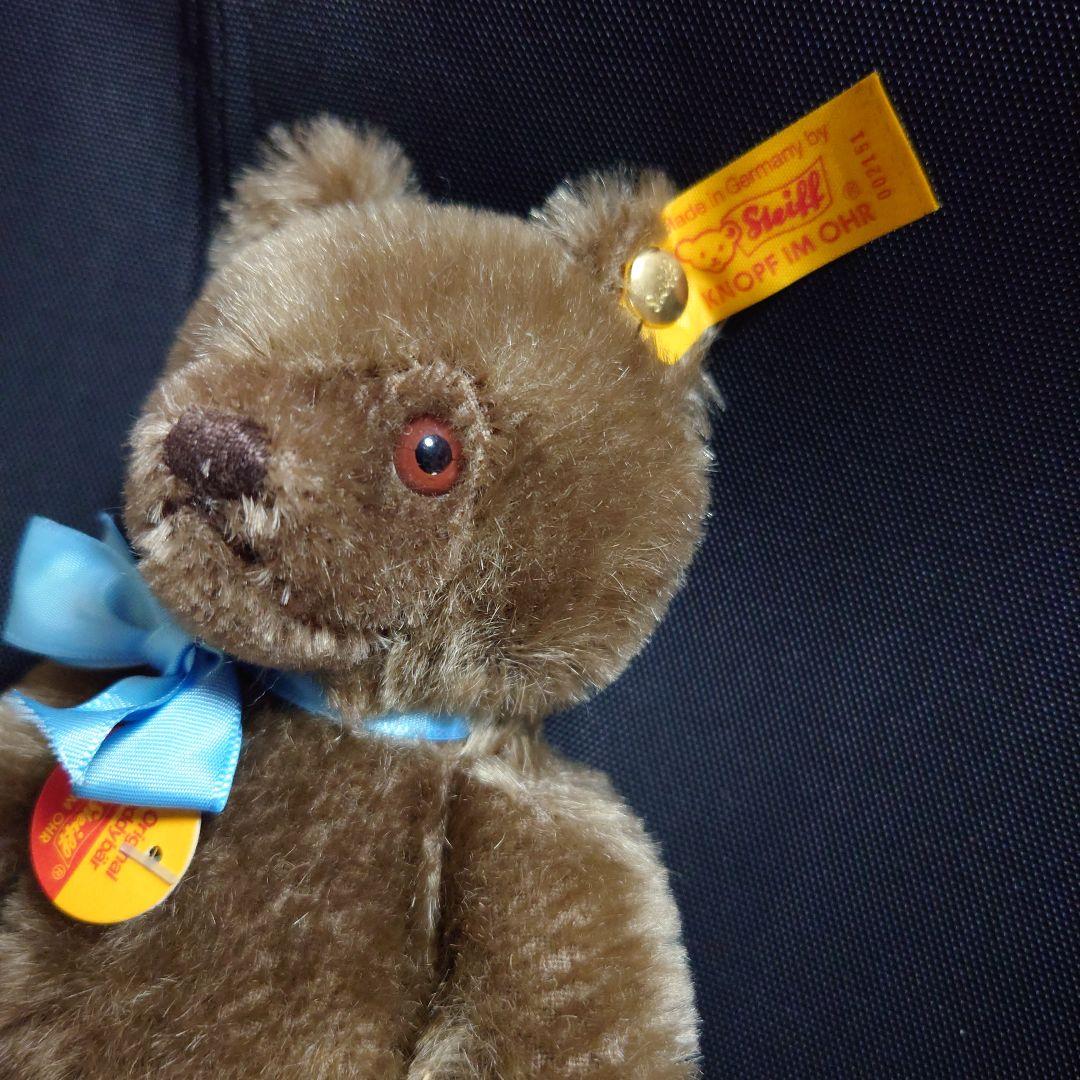 美品 vintage steiff シュタイフ テディベア ドイツ ブラウン