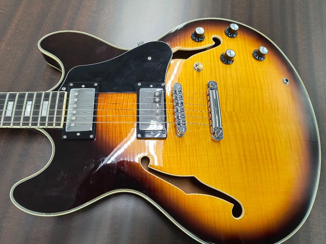 m*6様 サイアー　ラリーカールトン　サンバースト セミホロウボディ