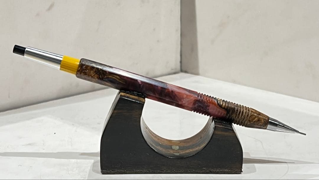 ぢゆ　pg5 ハイブリッドウッド9-9赤　六角軸　スリット加工