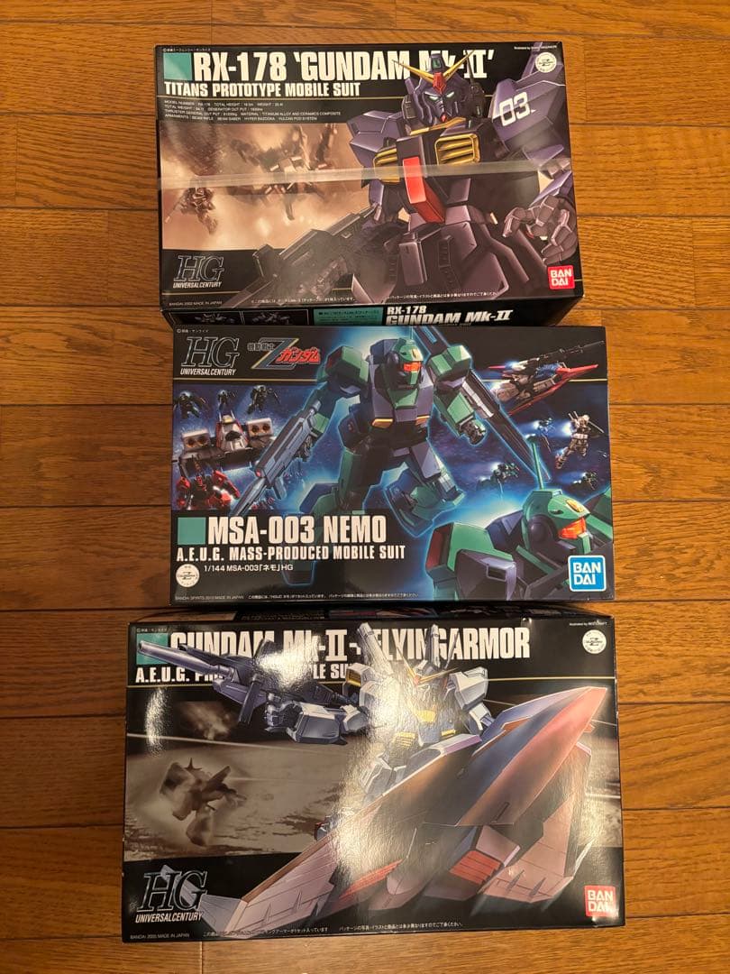 ③ HGガンダムプラモデル　5点セット