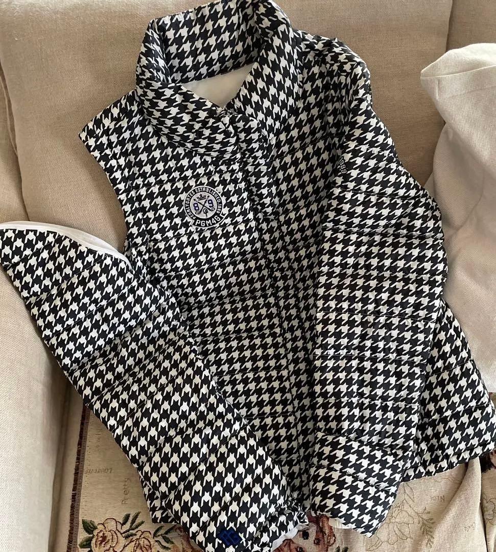 パーリーゲイツダウンレディース，千鳥格子1