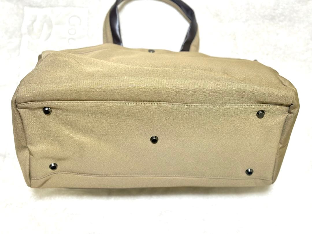 MARIE CLAIRE ベージュ ナイロン ボストンバッグ