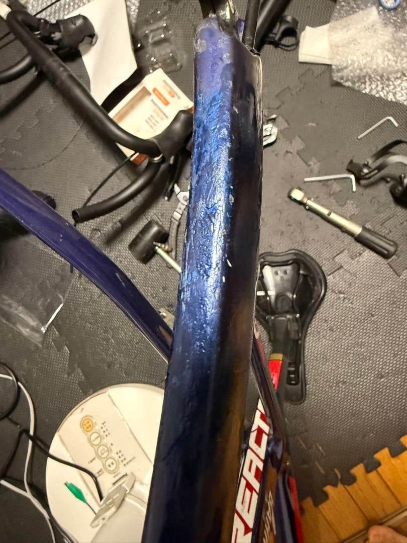 ロードバイクフレーム　ジャンク品　リアクト4000