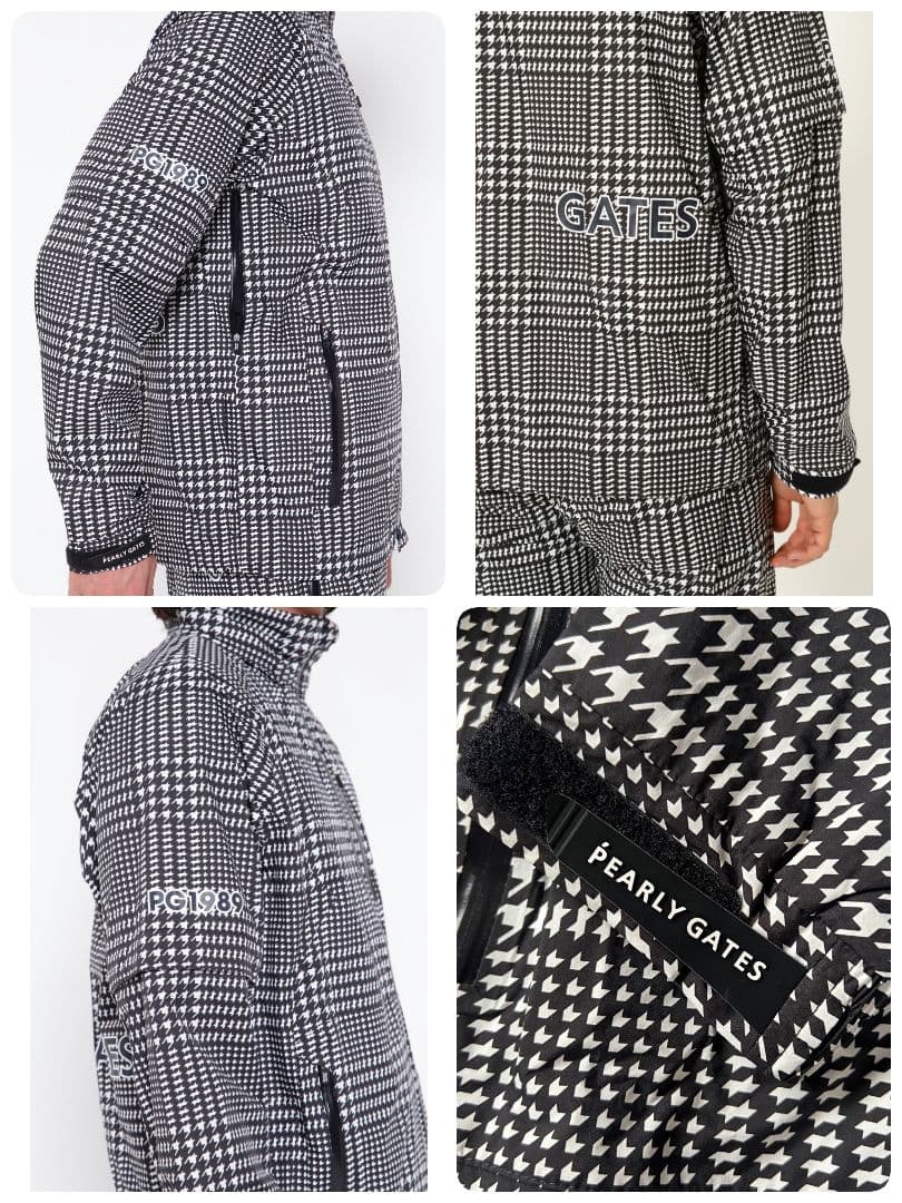 パーリーゲイツ エコユース ナイロンストレッチ チドリドビー レイン上下セット