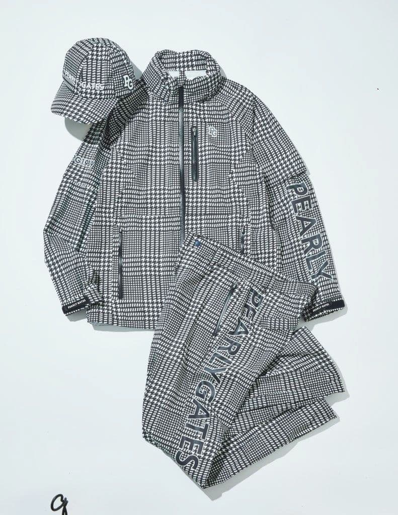 パーリーゲイツ エコユース ナイロンストレッチ チドリドビー レイン上下セット