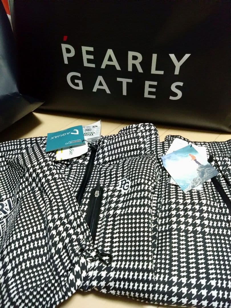 パーリーゲイツ エコユース ナイロンストレッチ チドリドビー レイン上下セット