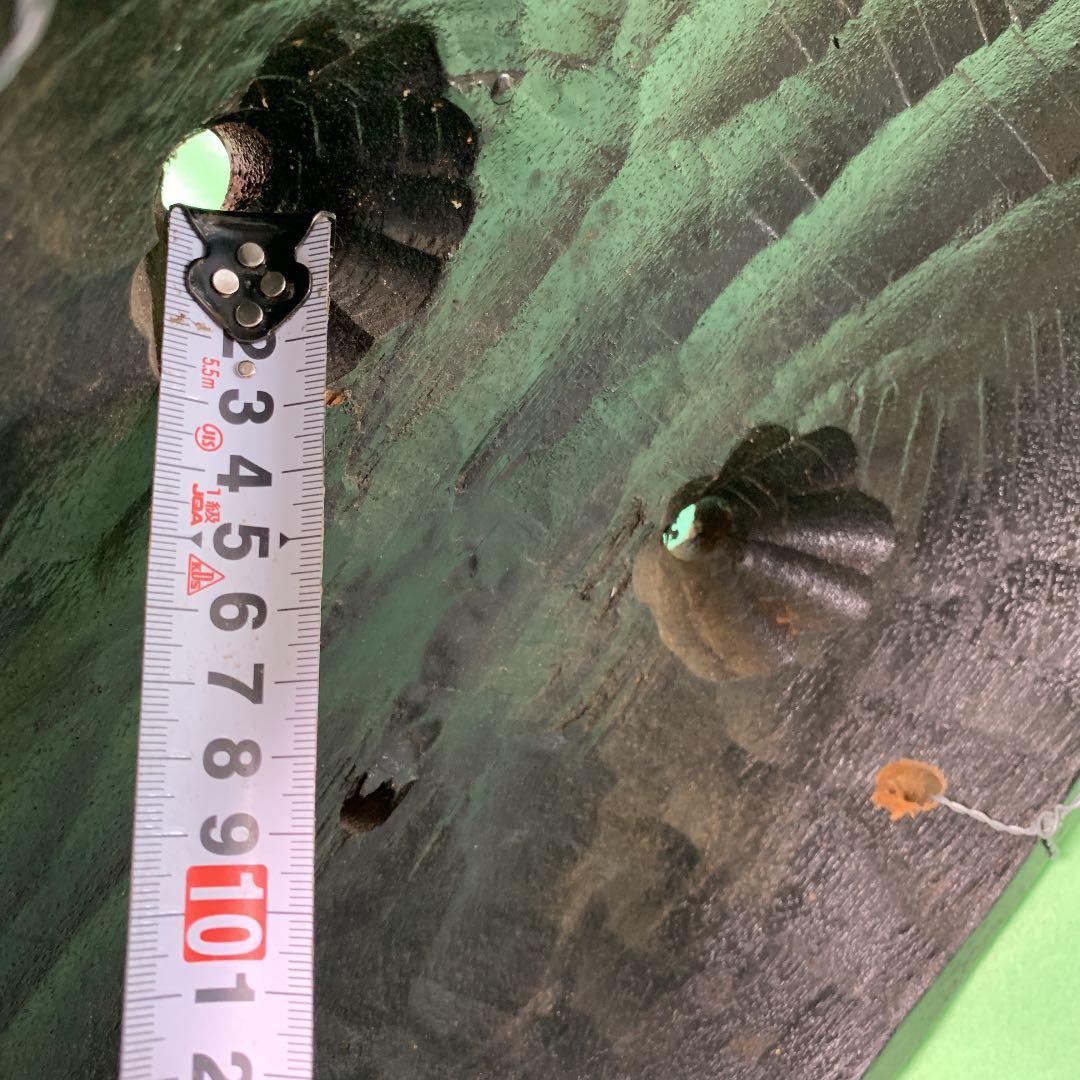 木彫り　天狗面　重量級