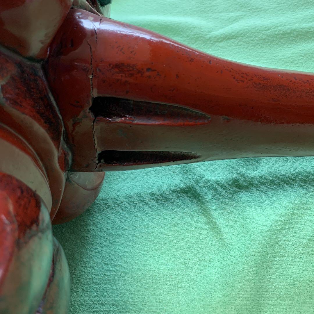 木彫り　天狗面　重量級