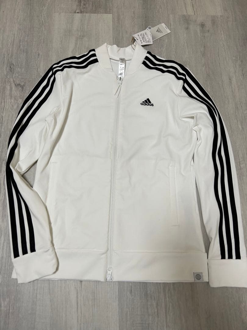 新品　Mサイズ　アディダスゴルフ　長袖ジャケット　白　ホワイト　レディース