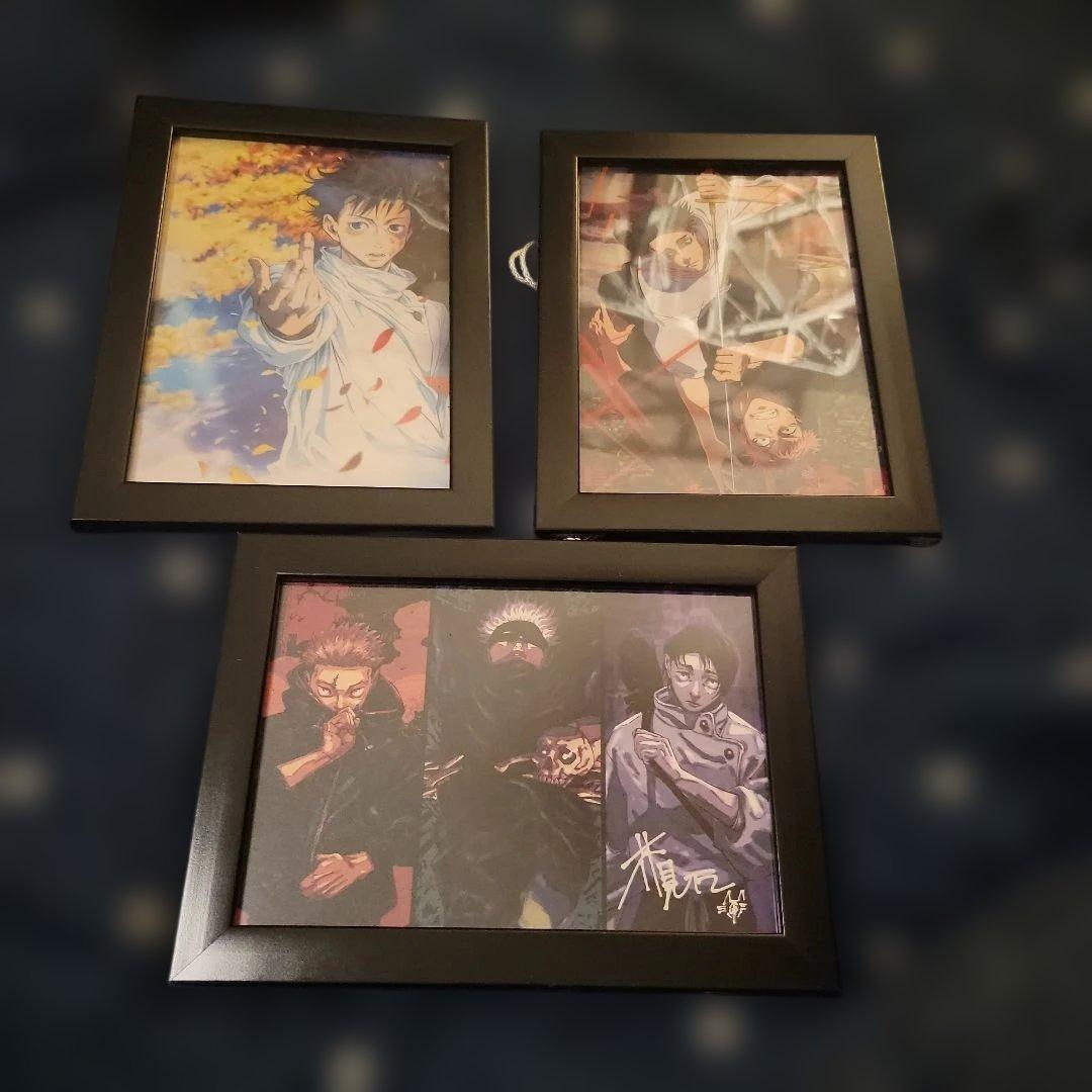 呪術廻戦　アートボード　額入り　３点セット