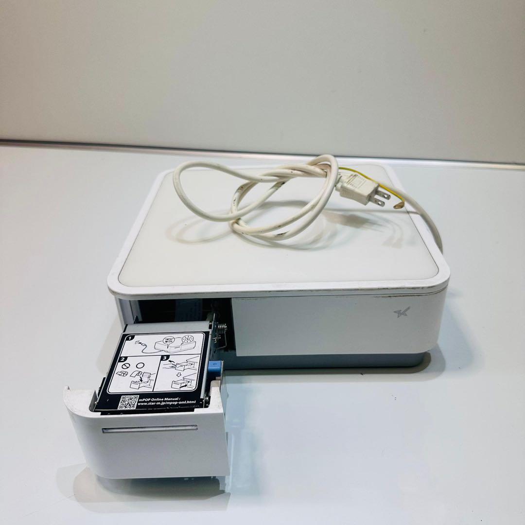 ドロワー付きレシートプリンター mPOP POP 10CI WHT JP