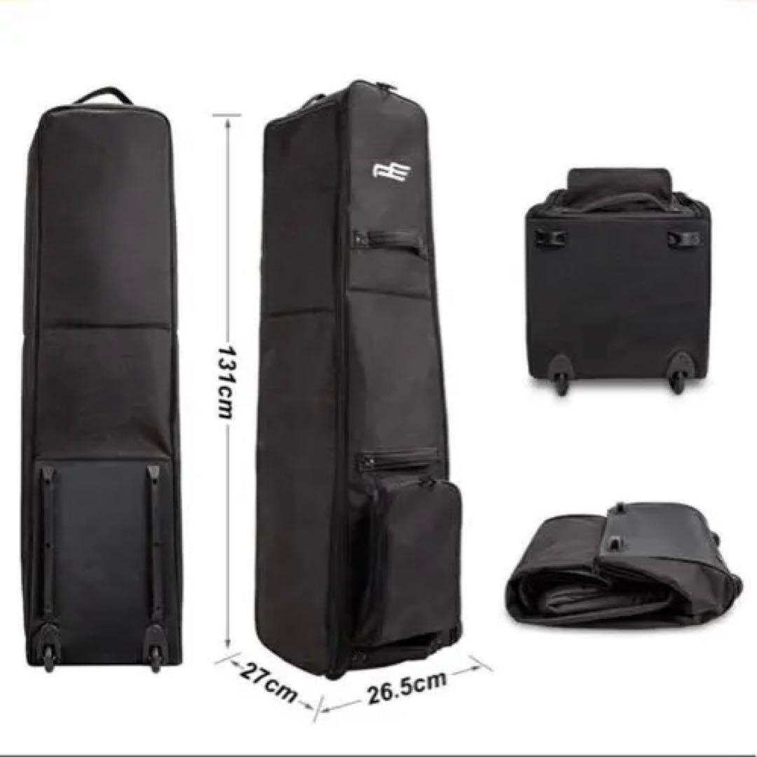 【新品未使用】PLAYEAGLE キャディバッグ カバー　キャスター付 ボール付