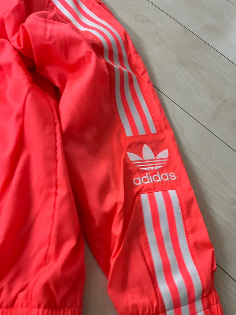 アディダス　サーモンピンク　ロックアップ　ウーブントラック　トレフォイルMサイズ