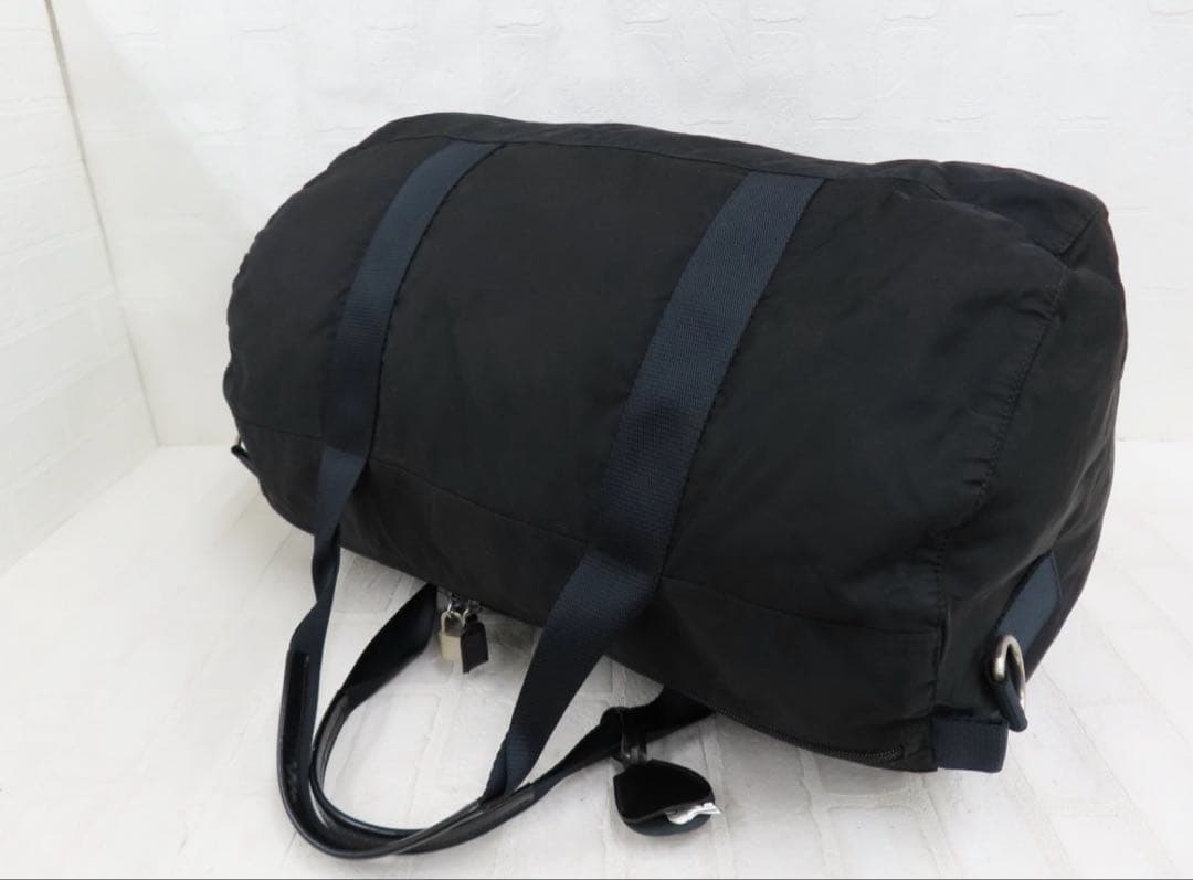 【週末セールGカード&カデナ付き】PRADAプラダ ボストンバッグ ナイロン