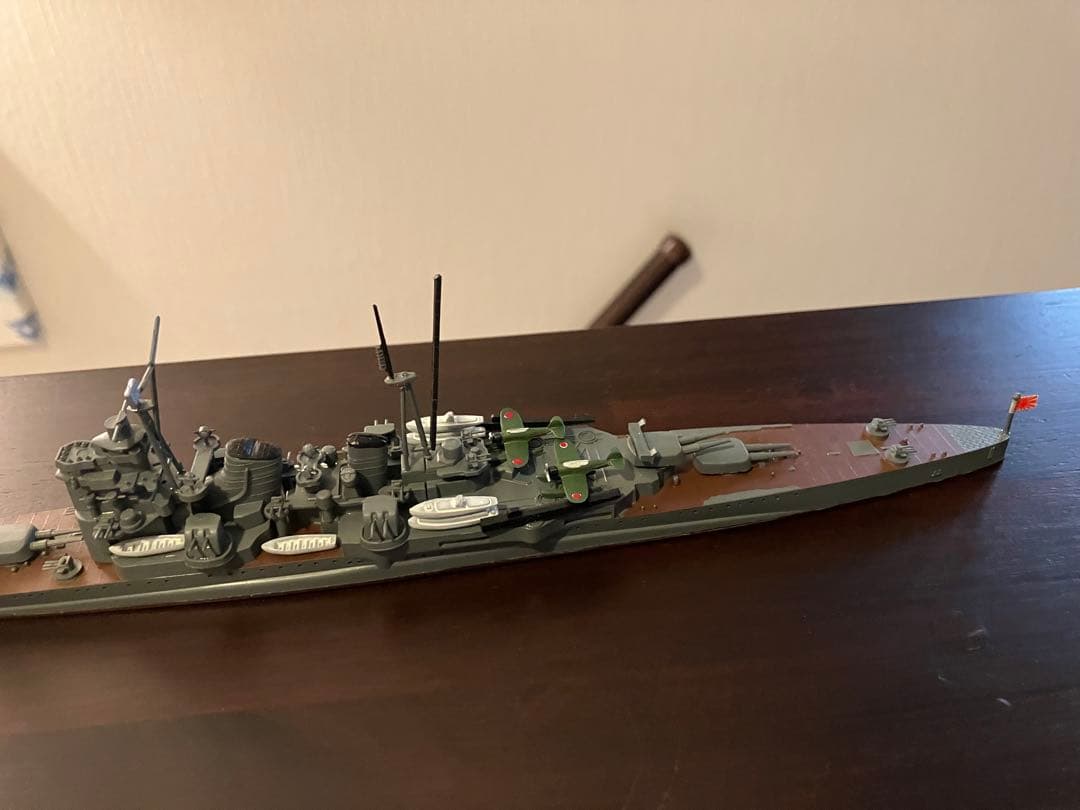 戦艦　ジオラマ　重巡洋艦足柄　ジオラマにします