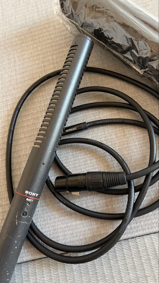 【動作確認済】SONY ECM-672 ガンマイク 風防 マイクコードセット