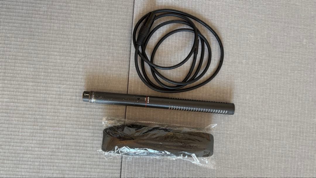 【動作確認済】SONY ECM-672 ガンマイク 風防 マイクコードセット