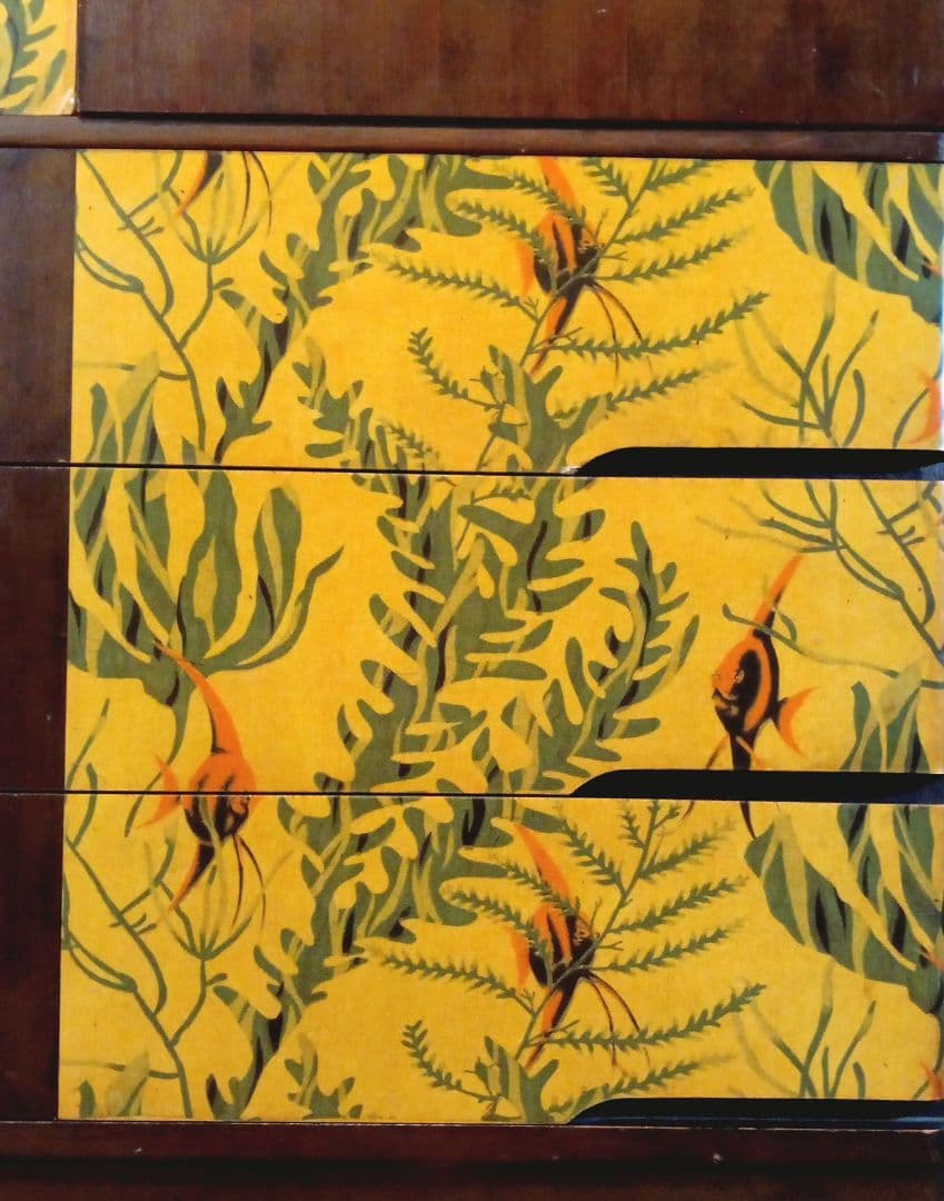 昭和レトロ　箪笥　キャビネット　金魚　着物　着物箪笥 キッチュ