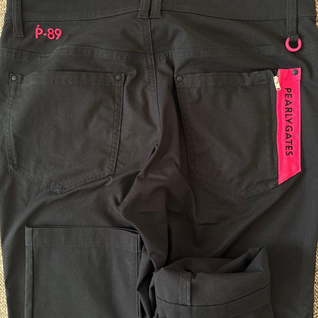 現行モデル　美品　パーリーゲイツ　パンツ　黒　L〜XL相当 コットン素材　5