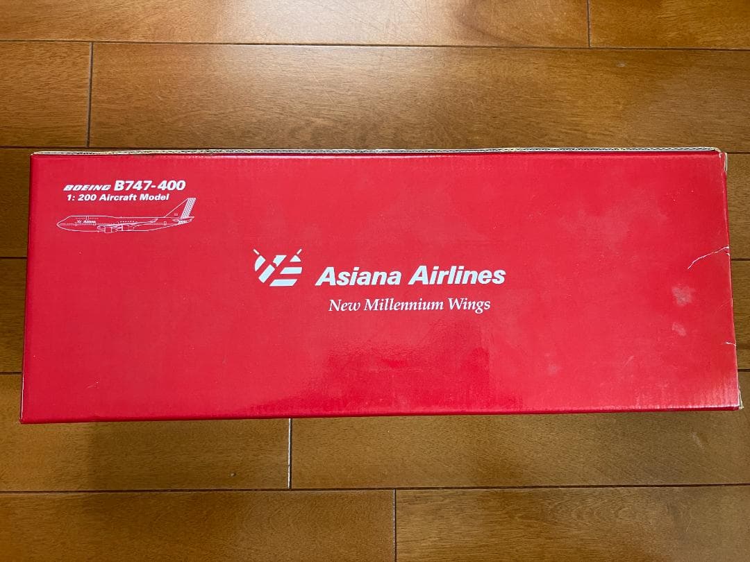 アシアナ航空　B747-400　1/200　旅客機模型　　C