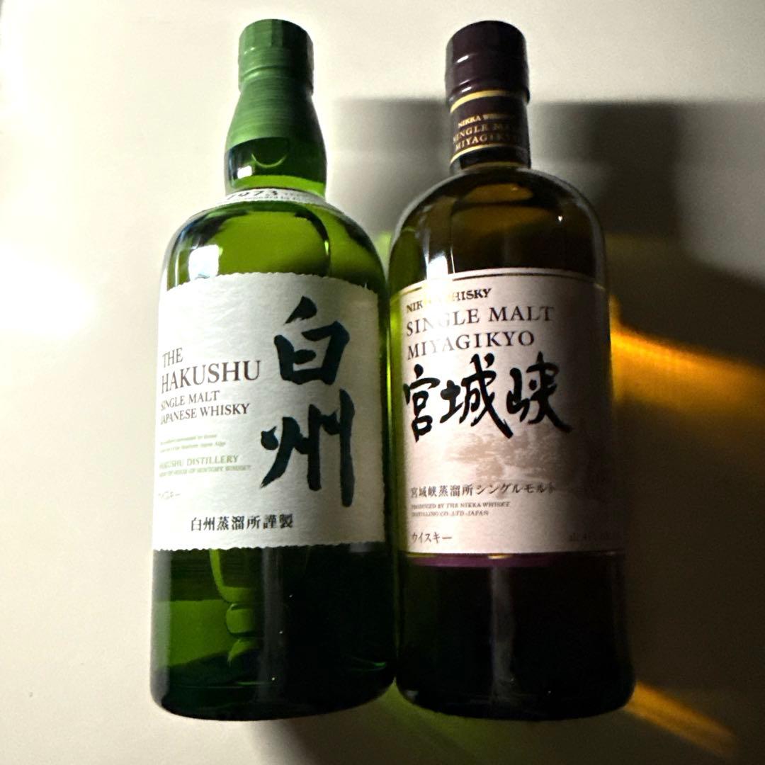 最終値下げ 白州 宮城峡 シングルモルト ウイスキー 700ml セット