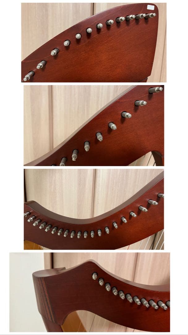 Salvi MIA 34弦 レバーハープ アイリッシュハープ チューナー&カバー