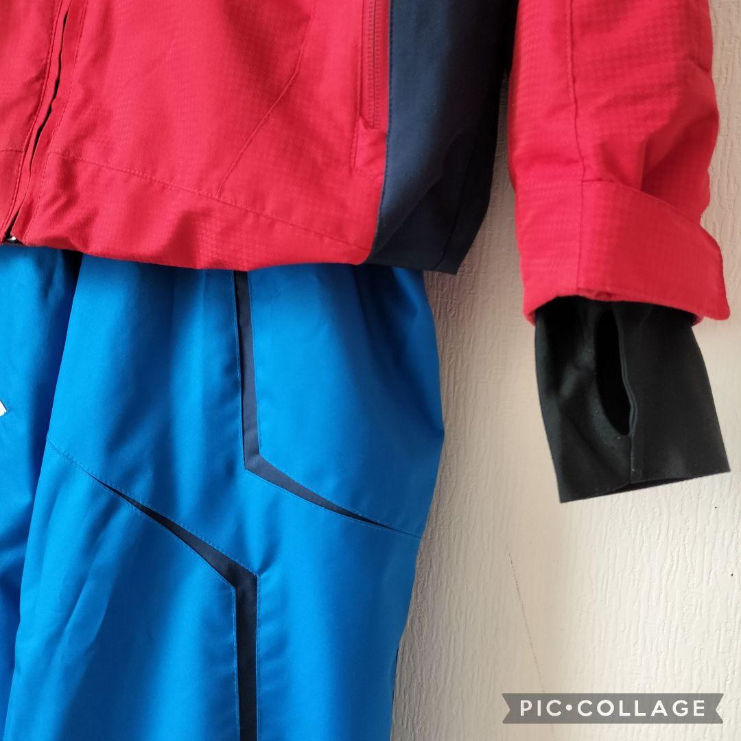 美品☆phenix アルペンモデル　スキーウェア 男の子 160 赤青　上下