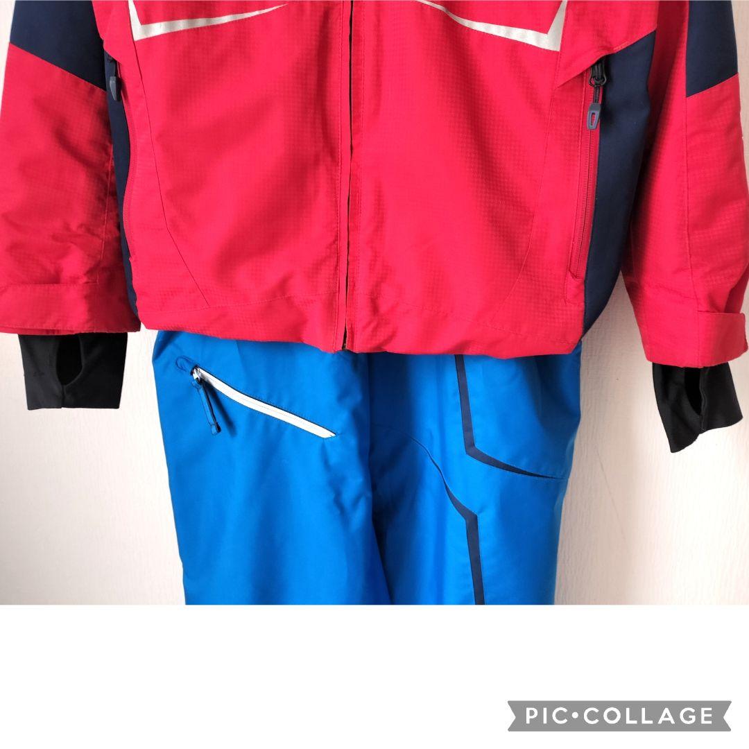 美品☆phenix アルペンモデル　スキーウェア 男の子 160 赤青　上下