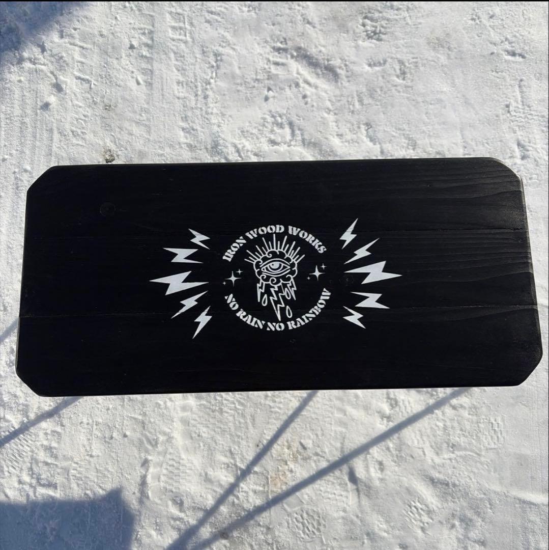 キャンプテーブル　無骨　生刷り　ローテーブル　アイアン　ソロキャンプ　折り畳み