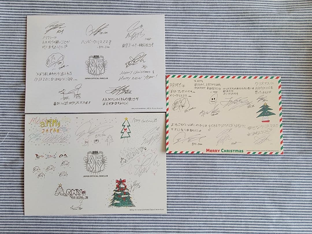【BTS】会報 vol.2 vol.3 / 1周年カード / クリスマスカード等