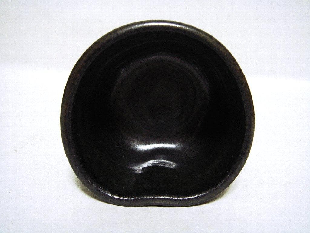 930『瀬戸黒 ぐい呑』一　/骨董品 古美術 アンティーク 古玩