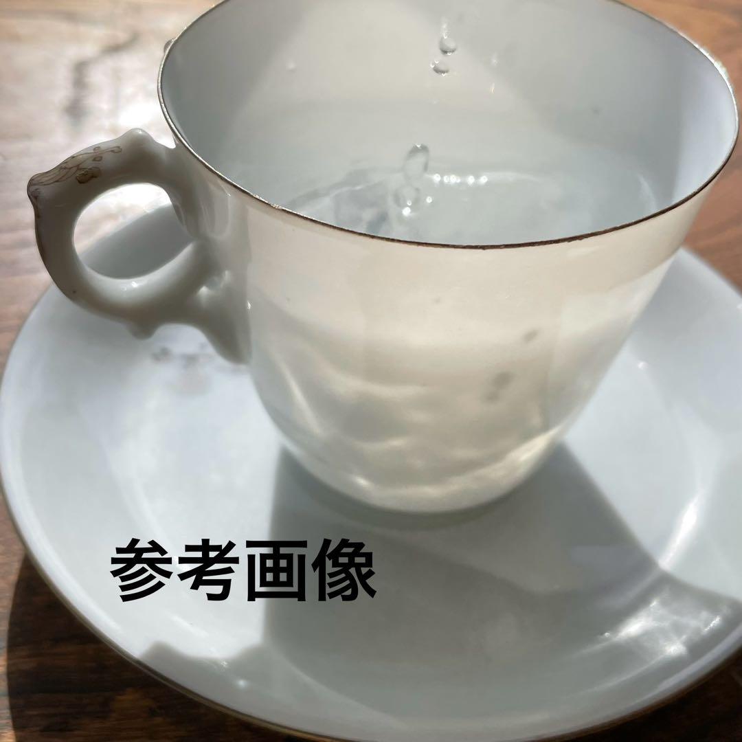 横浜焼 井村製 明治時代 輸出手 アンティーク カップ＆ソーサー 1客  冬の海