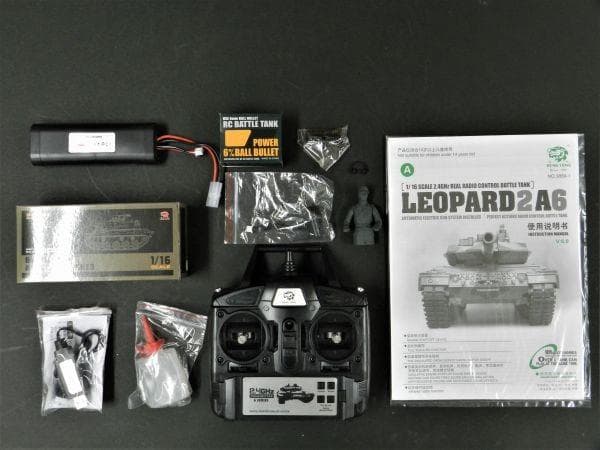 Henglong（ヘンロン）1/16 レオパルト2 A6 技術基準適合証明済