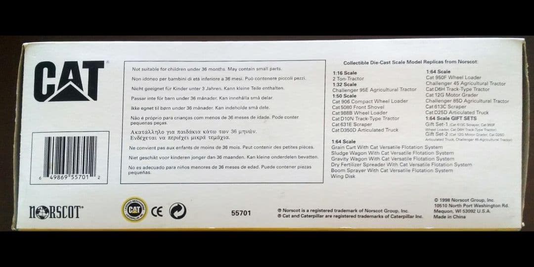 CAT D10N Tractor ノースコット社製 1/50スケール