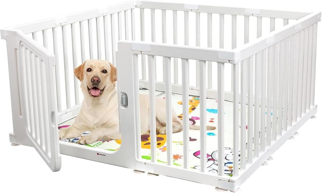 ペットサークル ドア付 サークル ペットケージ マット付(高さ60cm-11枚)